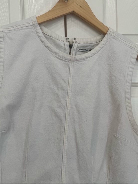 Abercrombie & Fitch Mila White Denim Mini Dress - Picture 4 of 5
